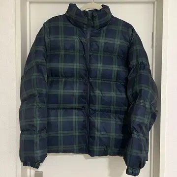 체크 다운 자켓