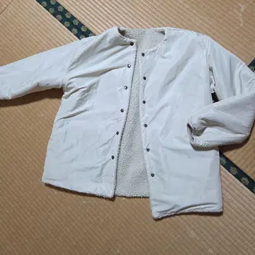 coen 플리스 자켓 단추식 리버서블