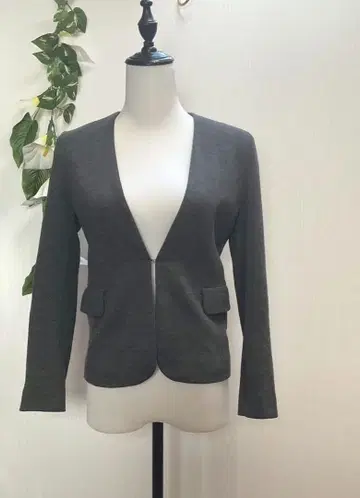 새상품급 일본제 깨끗한 보르지 S 니트 원단 노카라 자켓