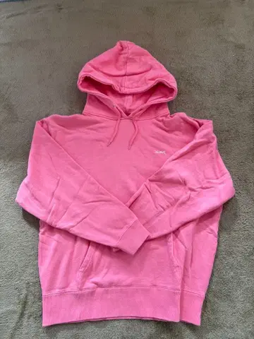 X-girl 핑크 후드 부착 후드티