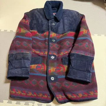 Recouvert 카프 스웨이드 울 네이티브 자켓 보아 안감