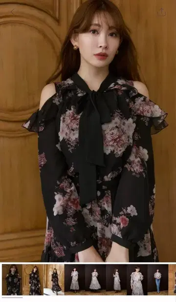 her lip to Isaline Bow-Tie Floral Blouse
