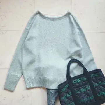 새상품급 어반 리서치 도어스 긴팔 니트 코튼계 민트 2024AW