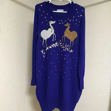 TSUMORI CHISATO 츠모리치사토 파랑 니트 원피스