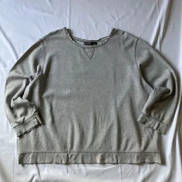 00s 맨투맨 트레이닝복 그레이 그런지 Y2K 헤이세이 구제 의류 무지