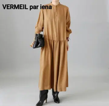 VERMEIL par iena 큐프라 피브릴 개더 원피스