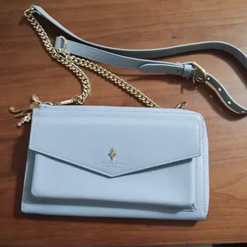 사만사 타바사 블루 숄더백 체인 월렛