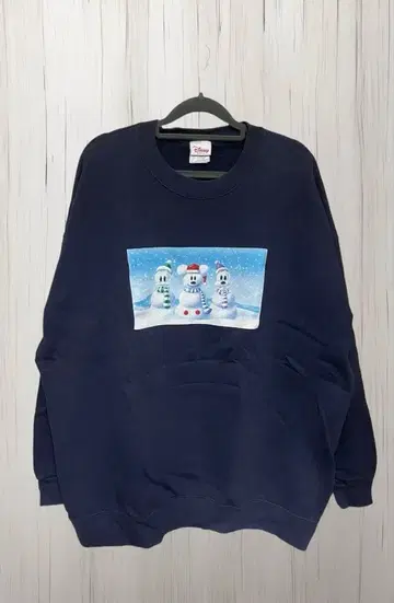 [ USA 제작 ] 디즈니 눈사람 맨투맨 미키 구제 의류 빈티지 90s