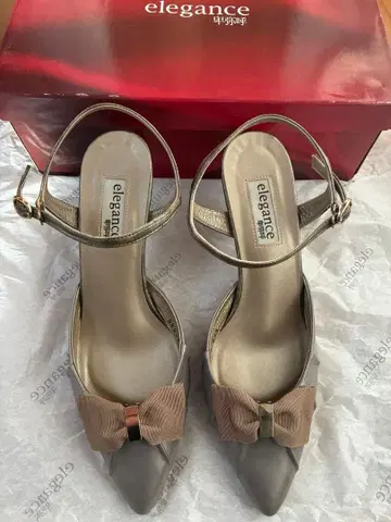 elegance 히미코 리본 포함 스트랩 힐