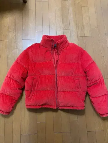 ZARA 다운 빨간색