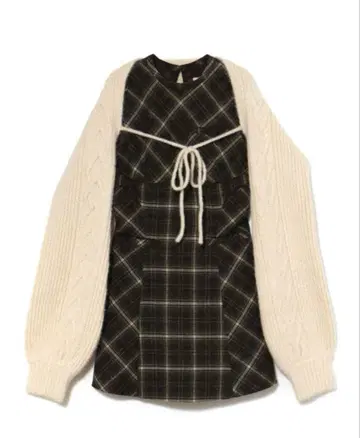 ANDMARY Mimi 체크 세트 미니 드레스 ANDMARY