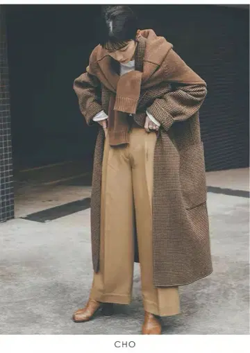 Todayful 오버 체크 코트