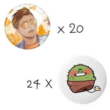 구치츠보 츠보우라 타쿠미 캔뱃지 총 44개