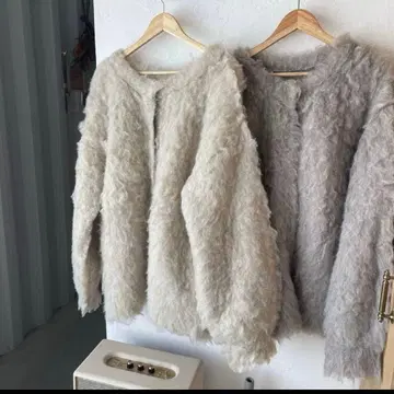 [ 인기 완판템 ] flen 오리지널 샤기 가디건 베이지