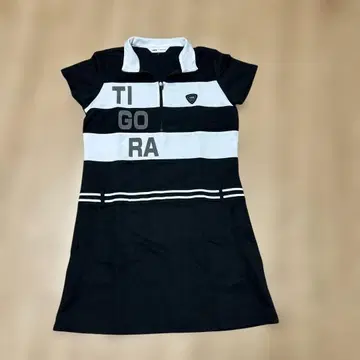 골프 원피스 티고라 여성 L 블랙 긴팔 이너와 레이어드