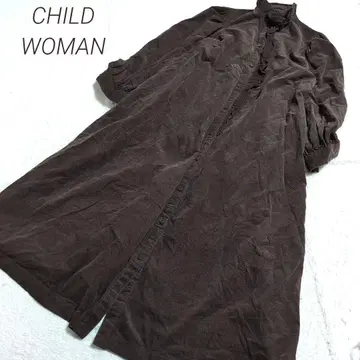 CHILD WOMAN 볼륨 코듀로이 롱 원피스 루즈핏