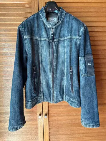 [하자품] AJ 아르마니 데님 자켓 다크 블루 사이즈 48