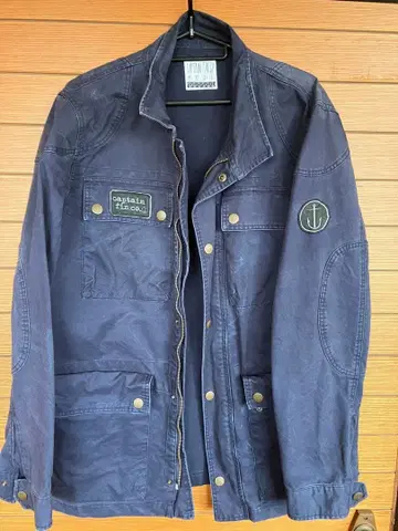 캡틴 핀 코. 네이비 빈티지 가공 자켓