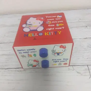 초레어 쇼와 레트로 산리오 헬로키티 미니 가슴 소품함 1987년제