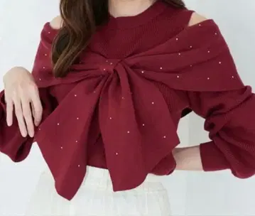 majestic legon 모듬 디자인 리본 니트