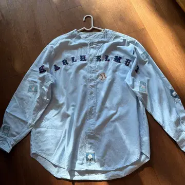 KARLHELMUT 칼 헬무트 데님 셔츠 야구 자수 베이스볼