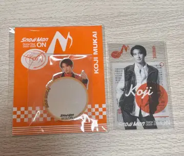 SnowMan 무카이 코지 ON 클리어 스티커 미러 스티커