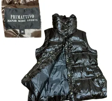 [ 미사용 ] 하나에모리 다운 벨트 여성용 38 광택 브라운