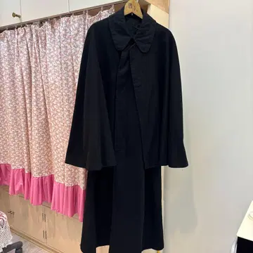 남성용 인버네스 코트 블랙