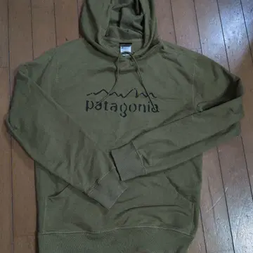 patagonia 올리브 후드 부착 후드티 S