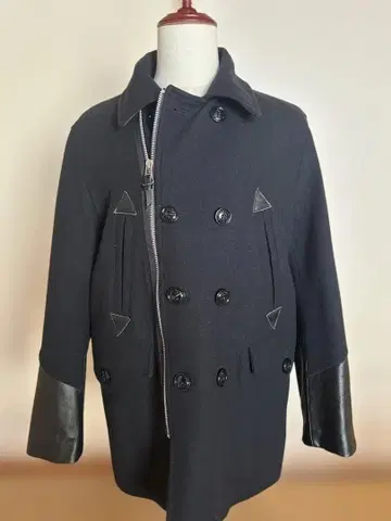 네이비 울 피 코트 NAVAL AIRDALE VF-14