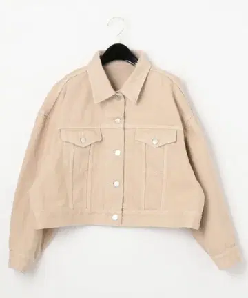 미사용 새상품 그레이스 콘티넨탈 오픈 카라 데님 자켓 36