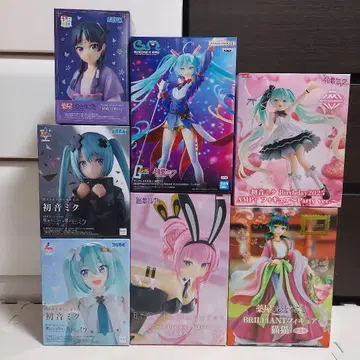 피규어 세트 하츠네 미쿠 고양이 고양이 건담 x 하츠네 미쿠 등 7체