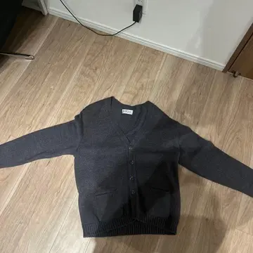 Jantzen 다크 그레이 가디건 L 사이즈