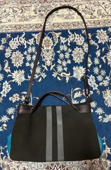 로라 디 마지오 숄더백 다크 브라운 블루