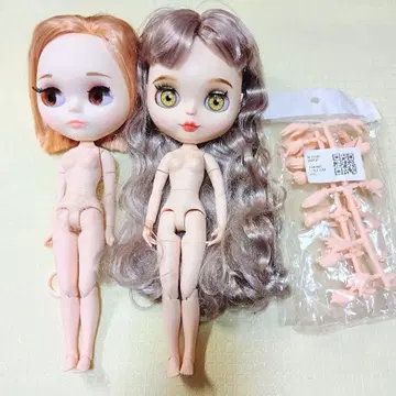 아이시돌 2체 세트 (머리카락 컷 / 커스텀 연습용 / 핸드 덤 포함)