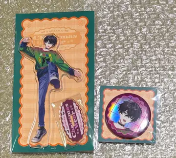 사에키 잇테츠 아크릴 스탠드 캔뱃지 크리스마스