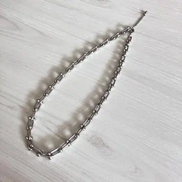 스테인리스 U자형 체인 목걸이와 클립 체인 귀걸이