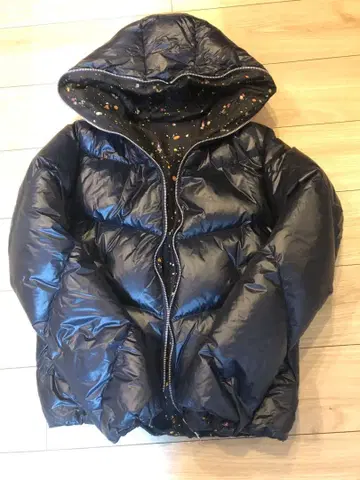 [ 레어 ] 츠모리치사토 남성용 우주 패턴 리버서블 다운 자켓