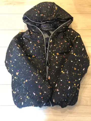 [ 레어 ] 츠모리치사토 남성용 우주 패턴 리버서블 다운 자켓