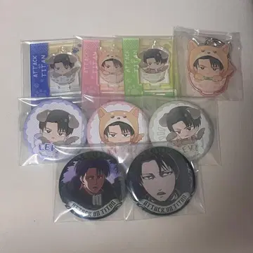 진격의 거인 리바이 캔뱃지 아크릴 스탠드 세트