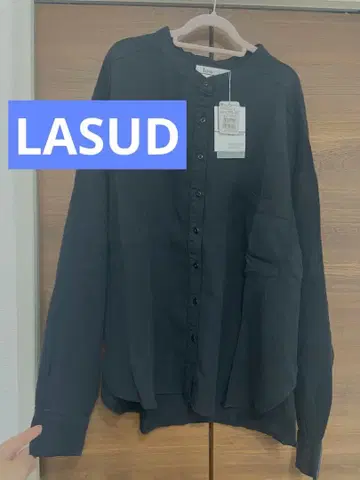 [택 포함 새상품] LASUD 블랙 긴팔 셔츠 야마다야