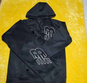 뉴발란스 후드 부착 트레이닝복 M 블랙 셋업