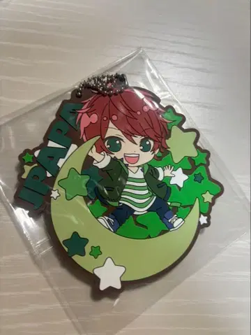 컬러풀 피치 쟈파파 캔뱃지 카드 러버 키링