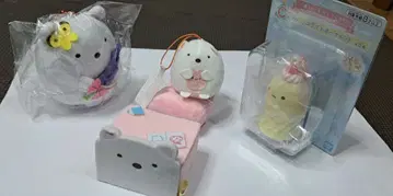 스미코구라시 시로쿠마 봉제 인형 미닛코 오너먼트