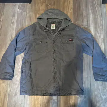 디키즈 워크 자켓 덕 후드 그레이