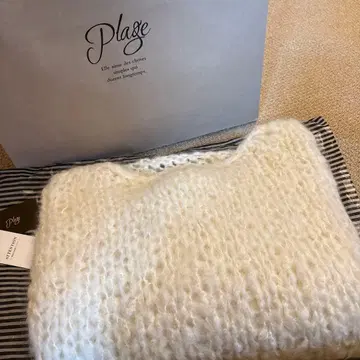 PLAGE HAND KNIT 점보 탐 풀오버