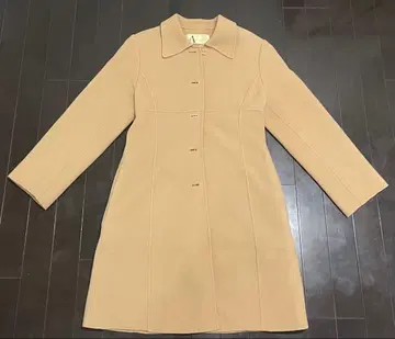 CHRISTIAN AUJARD 베이지 A라인 롱 코트