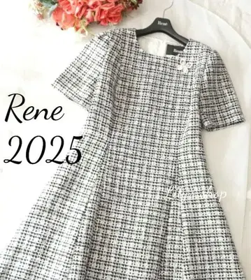 르네 2025년 반팔 트위드 원피스