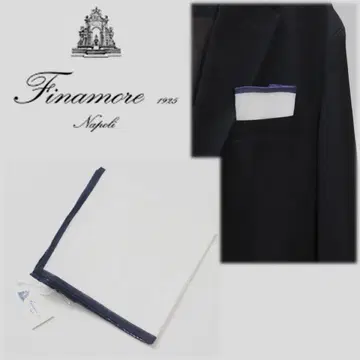 [피나모레] 미사용 15,400엔 이탈리아제 포켓 치프 손수건