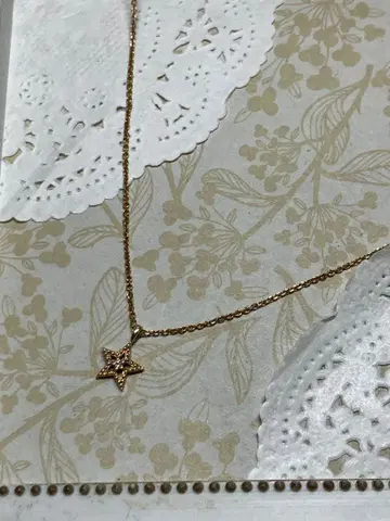 K10 별 모양 펜던트 목걸이